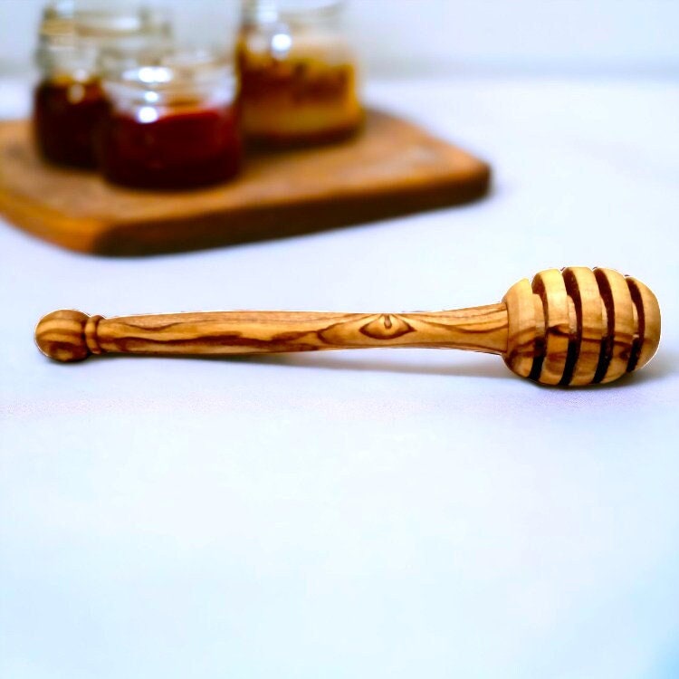 Olive Wood Honey Spoon 14 cm