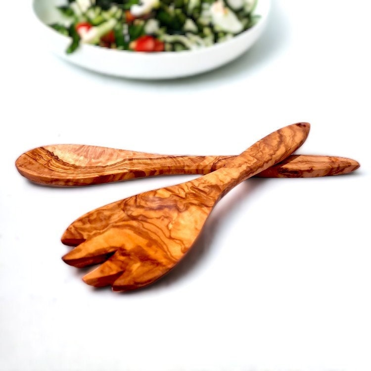 Olive Wood Salad Server 30 cm