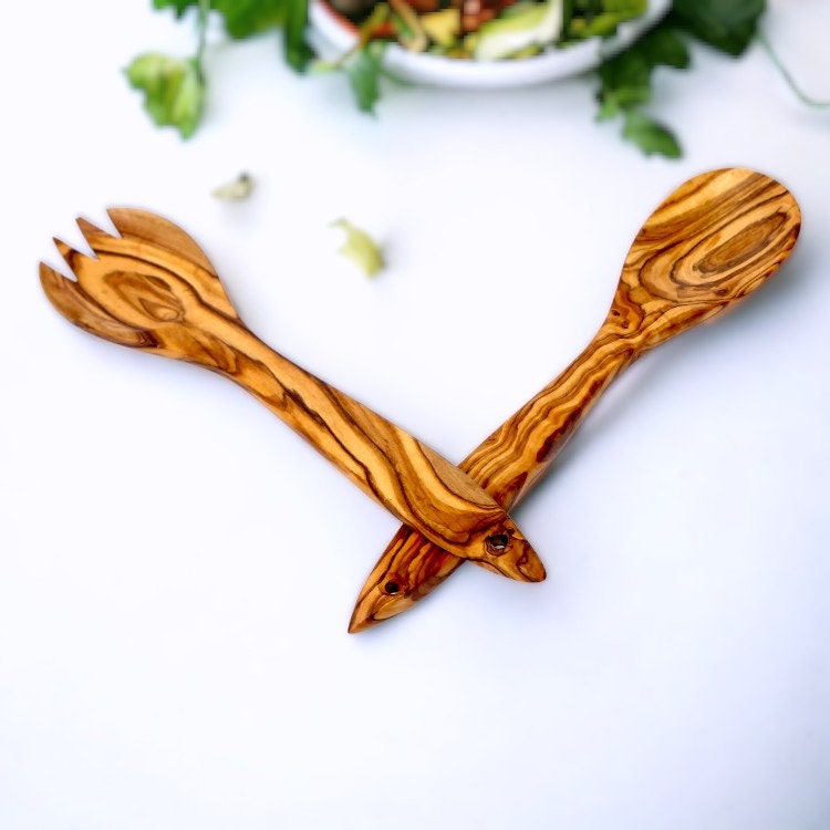 Olive Wood Salad Server 30 cm