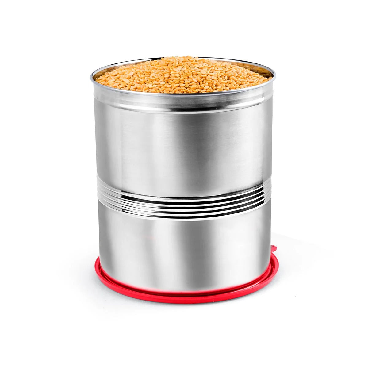 Signoraware Modular Steel Round Container 4.5 Litre Red