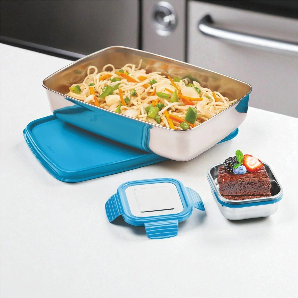 Steel Lunch Box Small Blue