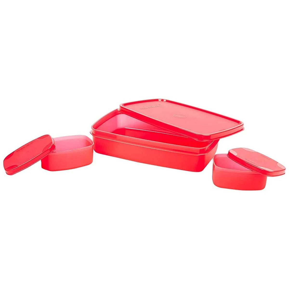 Signoraware Compact Plastic Lunch Box Red