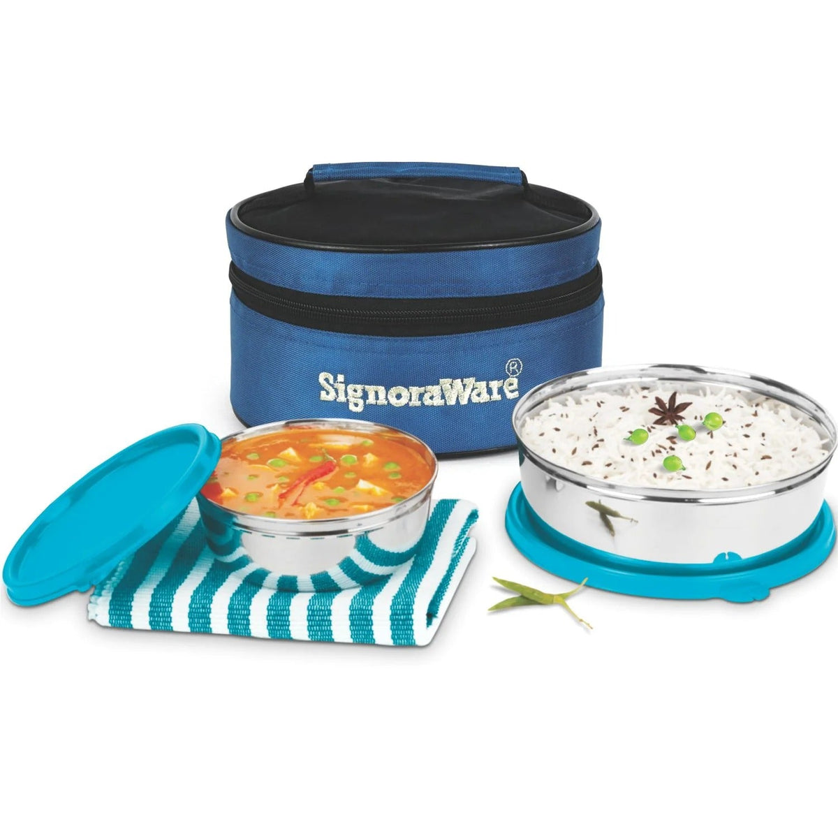 Classic Steel Lunch Box Blue