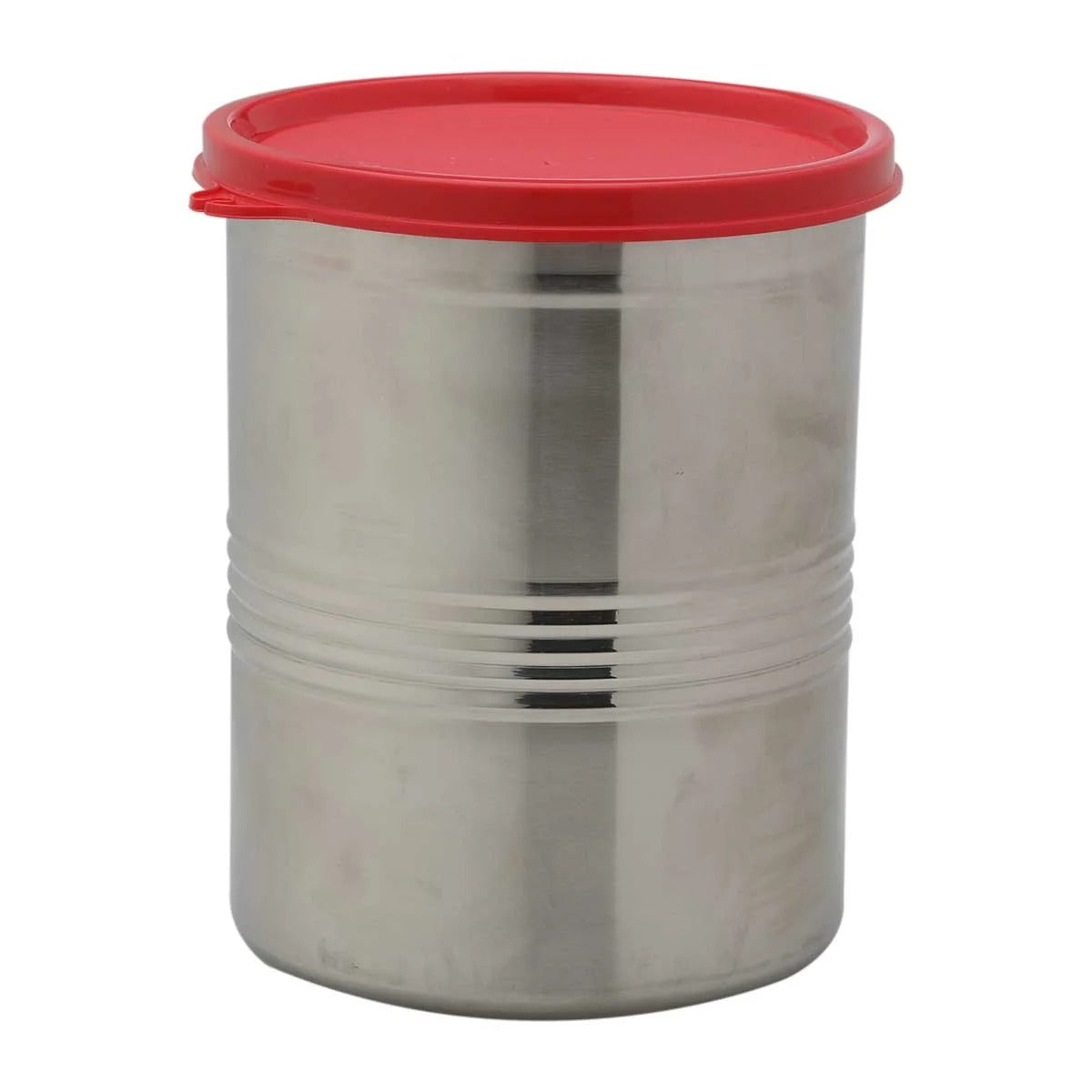 Steel Round Container 1500 ml Red