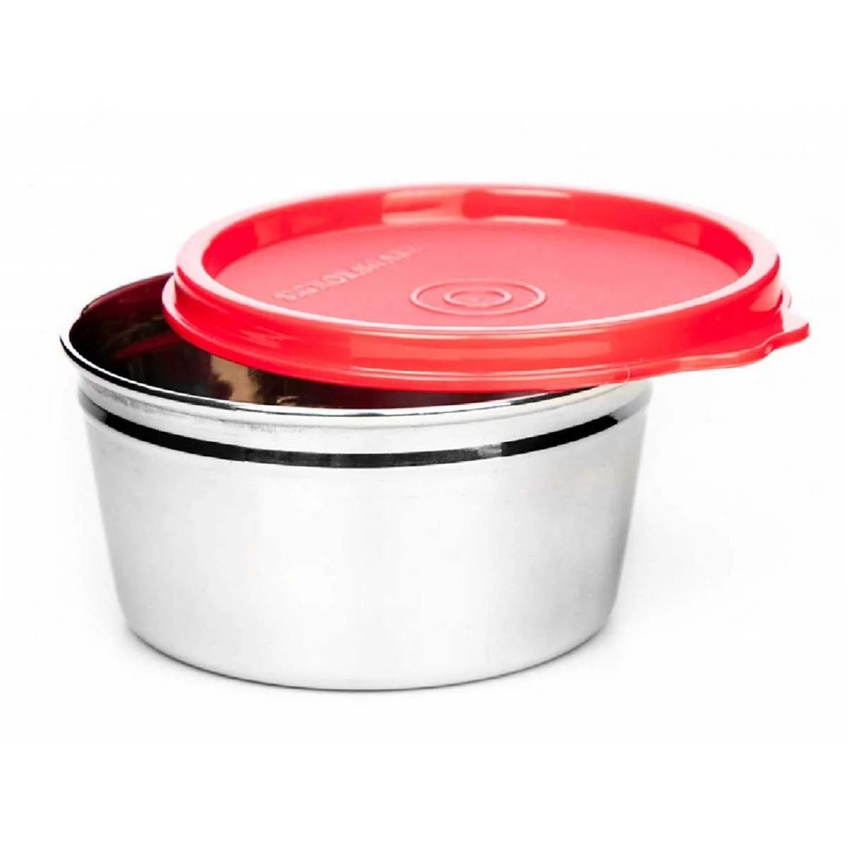 Steel Airtight Container - Design 2 Red