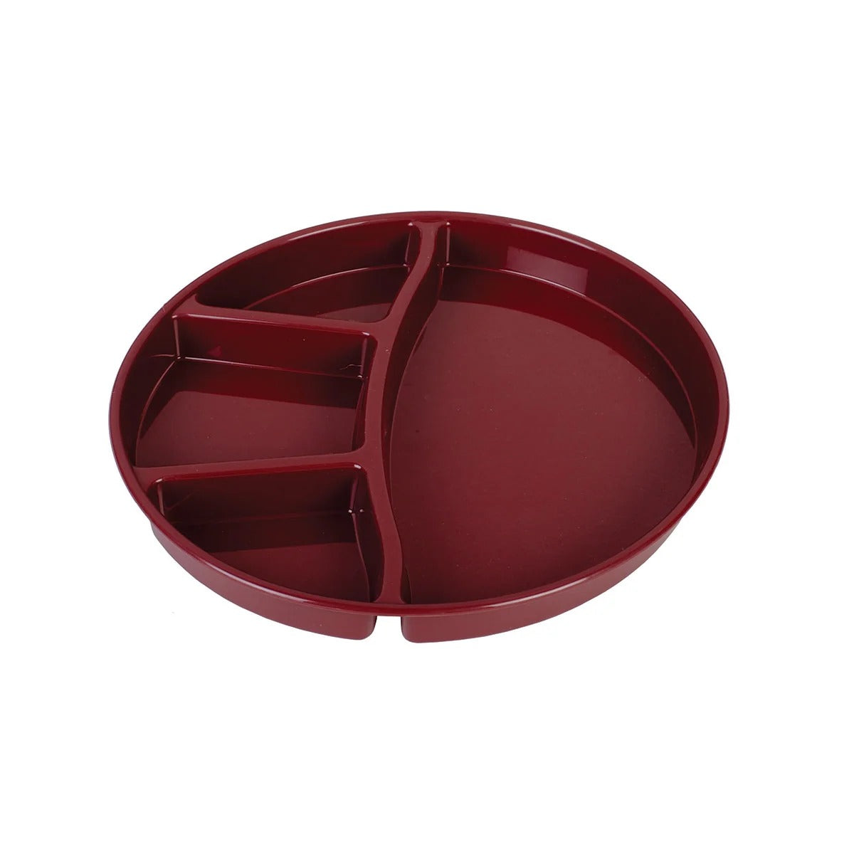 Signoraware Serving Thali Round 1 Piece Maroon