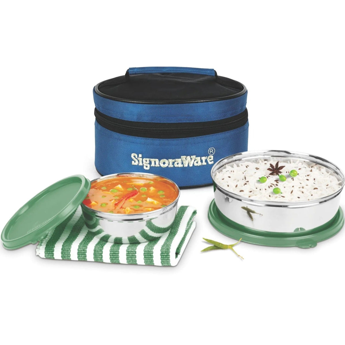 Classic Steel Lunch Box Egreen