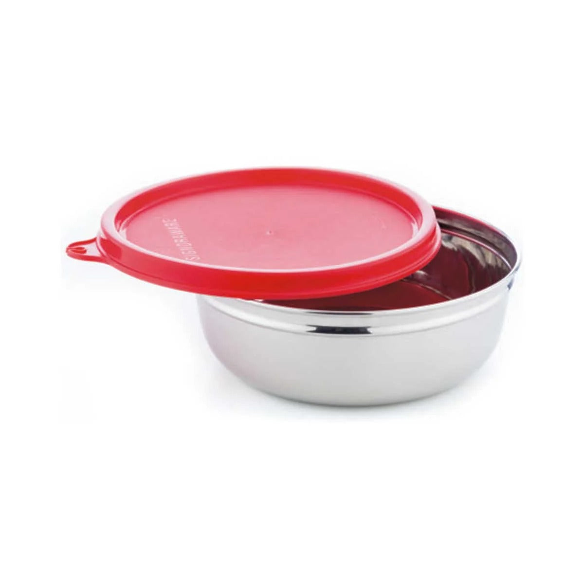 Steel Bowl Airtight Red