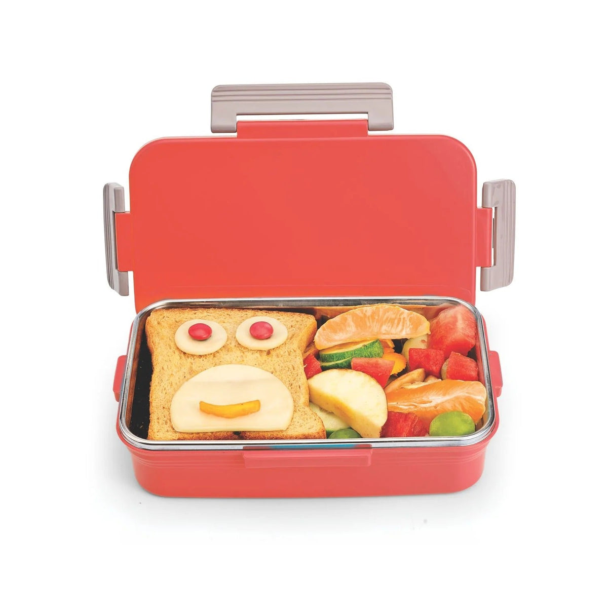 Steel Lunch Box 700 ml Red