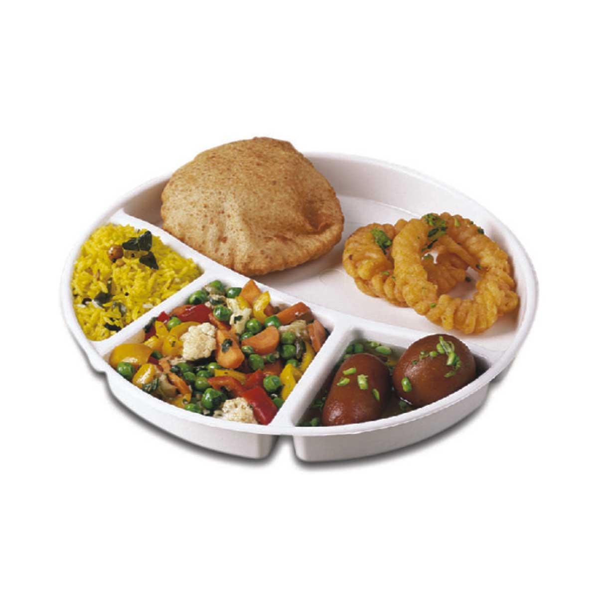 Signoraware Serving Thali Round 1 Piece White