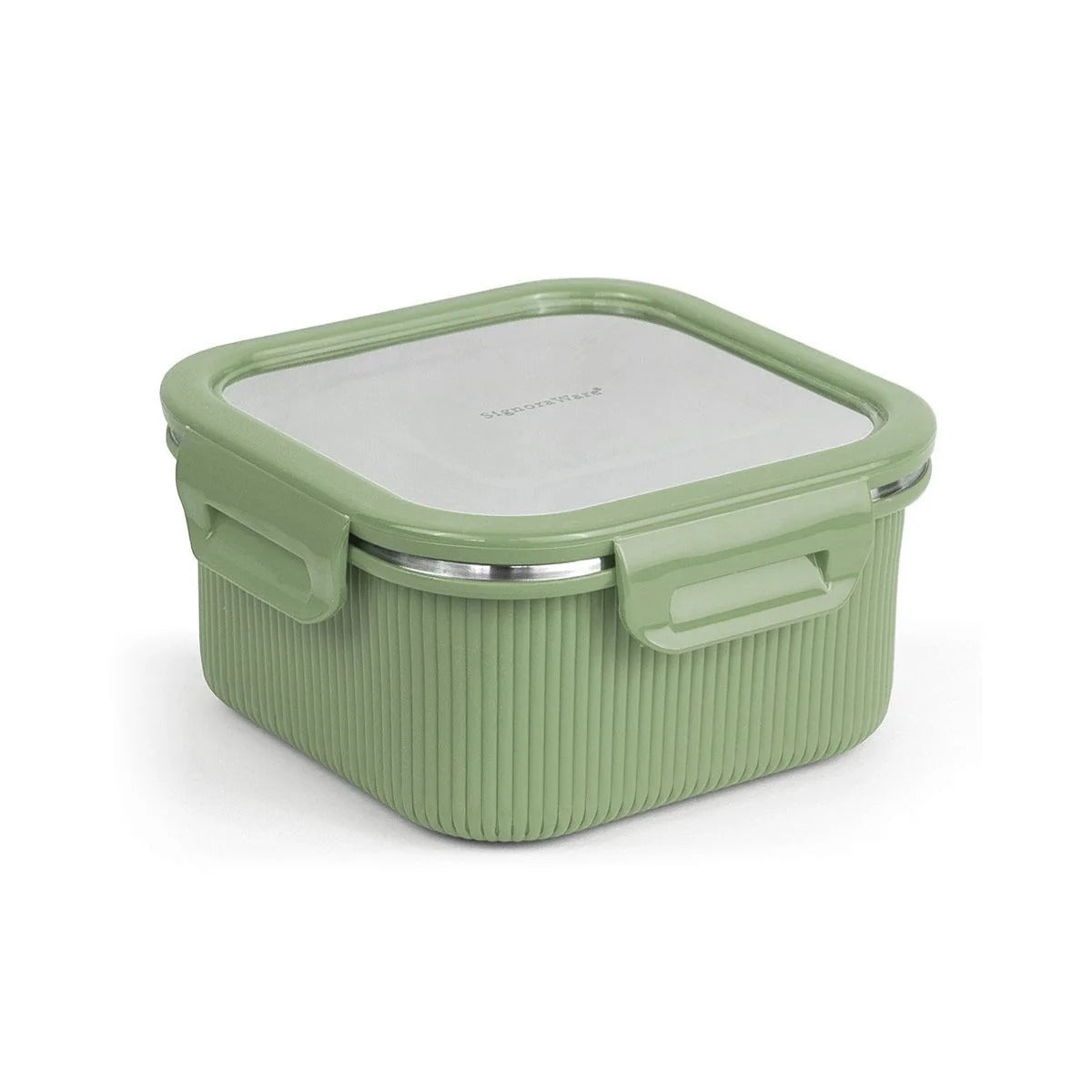 Microsafe Square Steel Container 800 ml EGreen