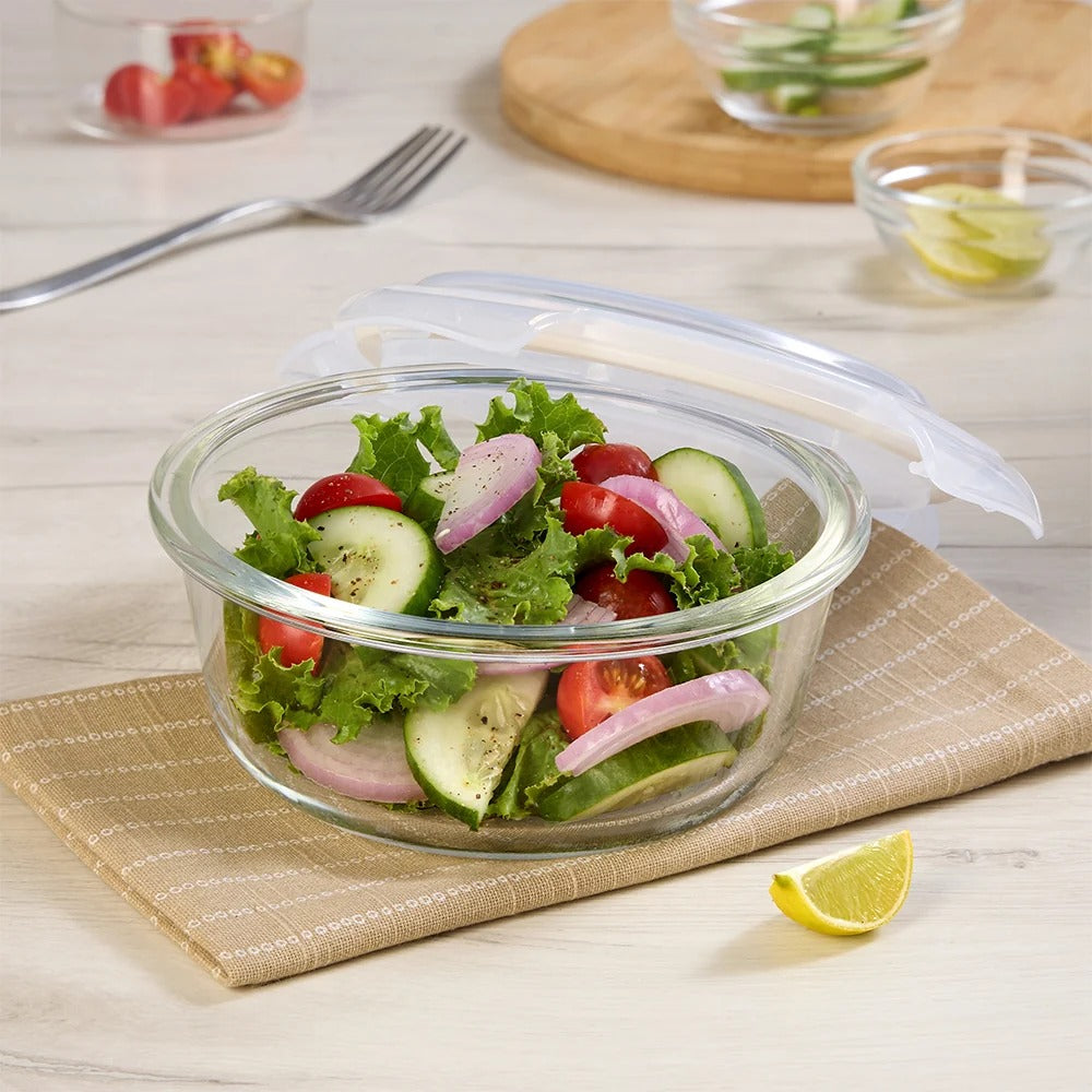 Round Glass Container 620 ml