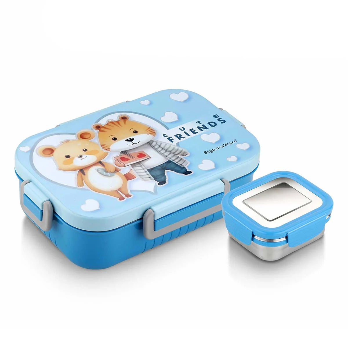 Steel Lunch Box Designer - Design 2 Sky Blue