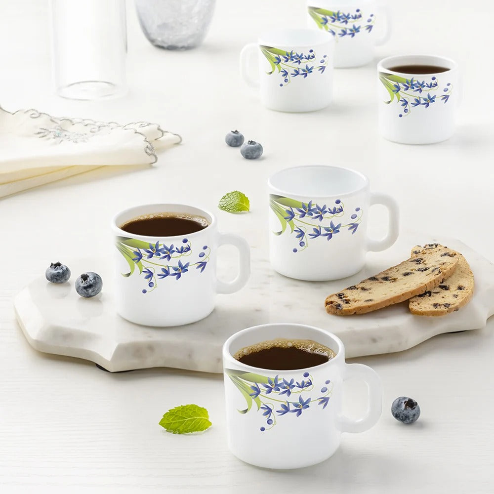 Opalware Lavender Mug 6 Pcs (100 ml x 6)