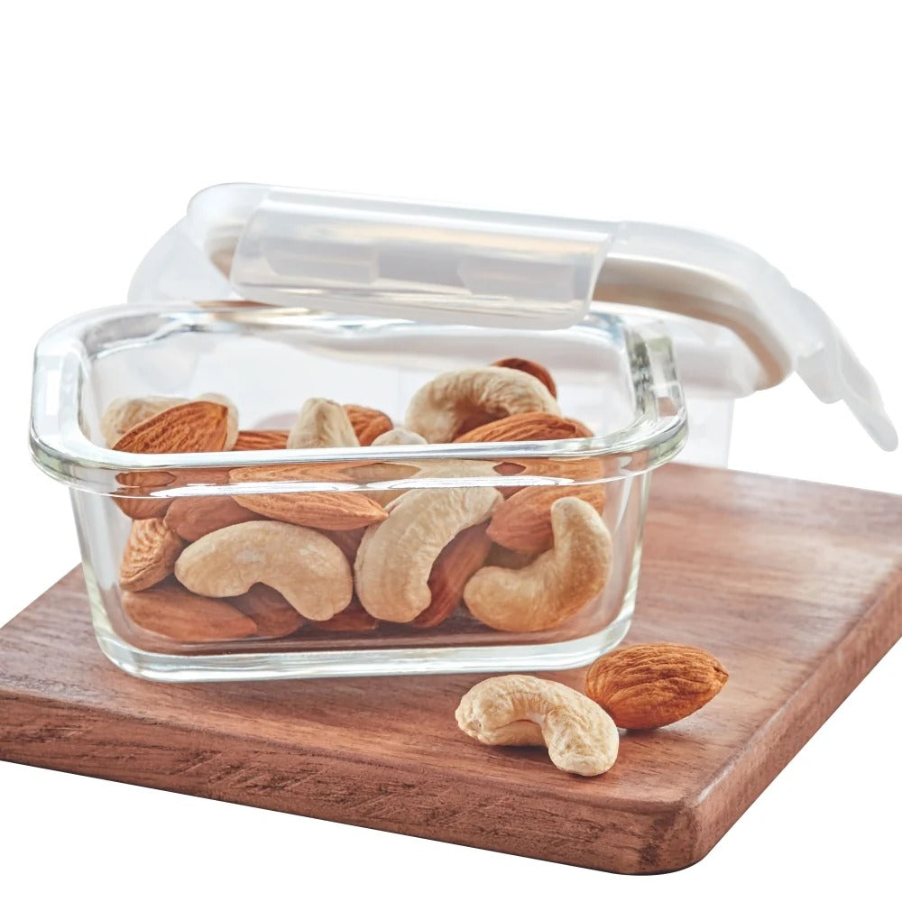 Borosil Klip N Store Rectangular Glass Container 120 ml