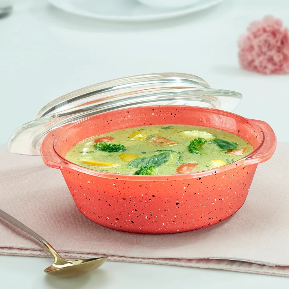Pink Casserole with Lid 700 ml