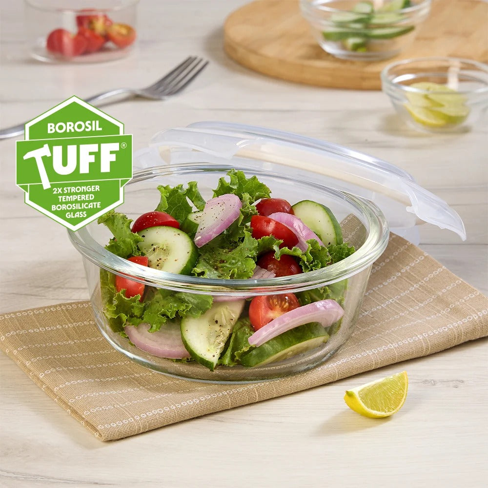 Round Glass Container 620 ml