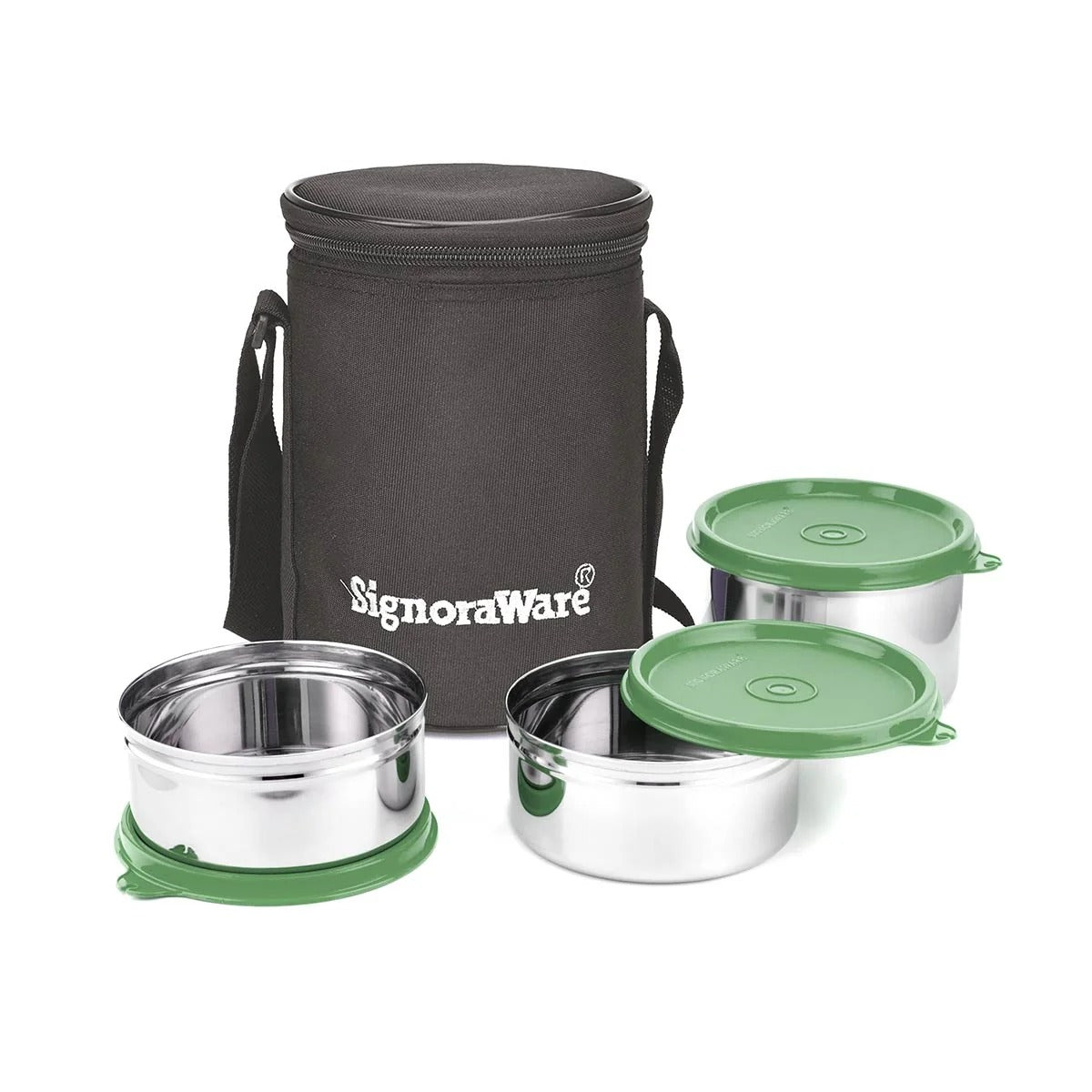 Steel Medium Lunch Box Egreen