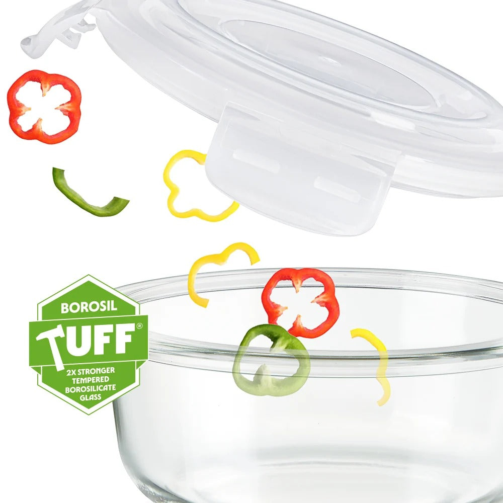 Round Glass Container 620 ml