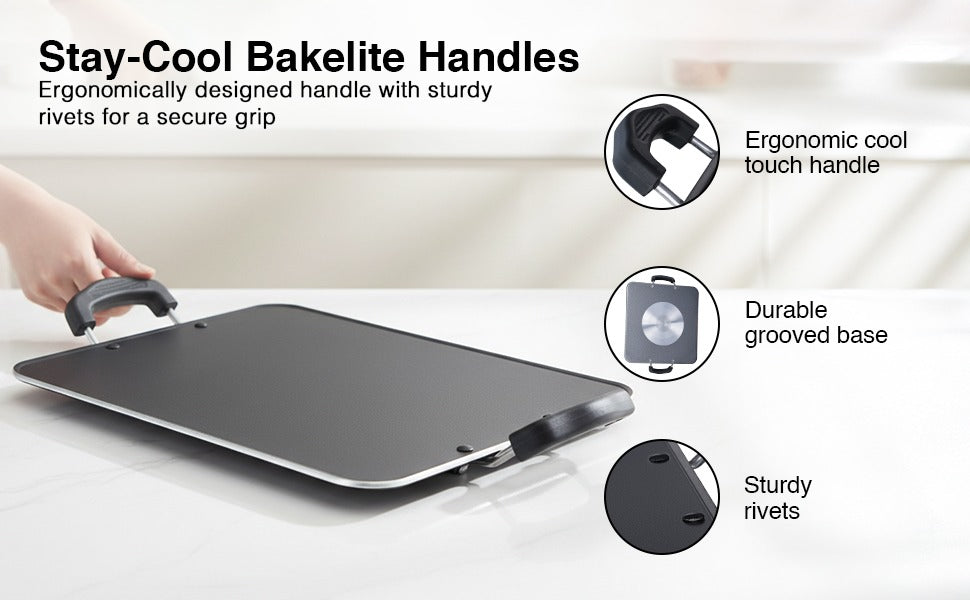 Aluminium Non Stick Square Pathiri Tawa