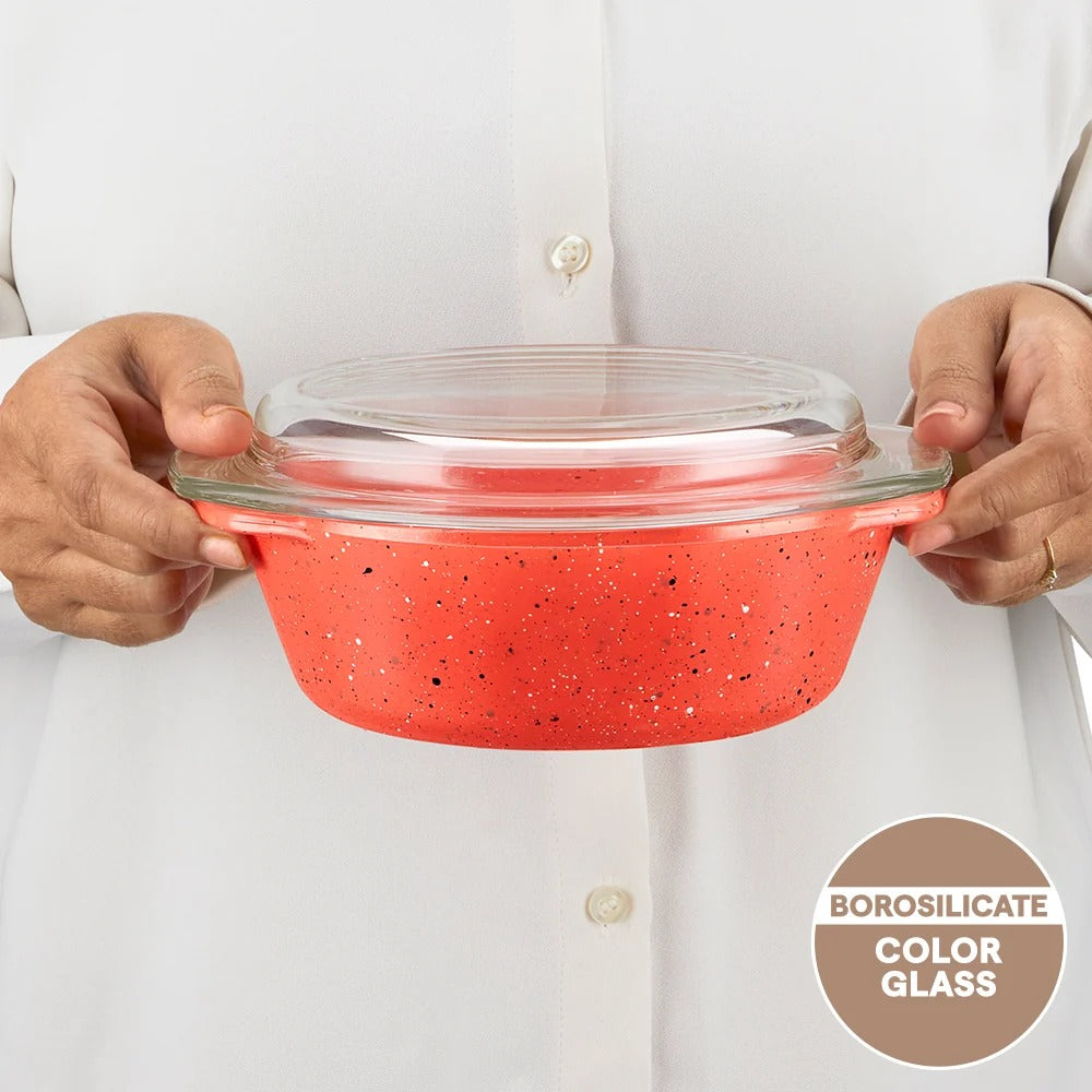 Pink Casserole with Lid 700 ml