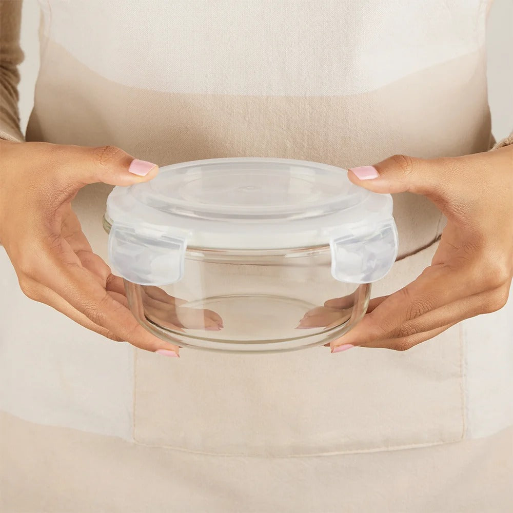 Round Glass Container 620 ml