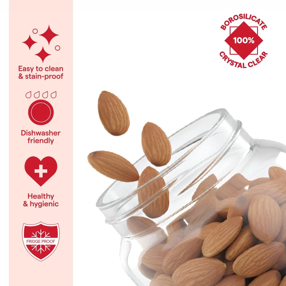 Glass Jar with Acacia Lid 300 ml
