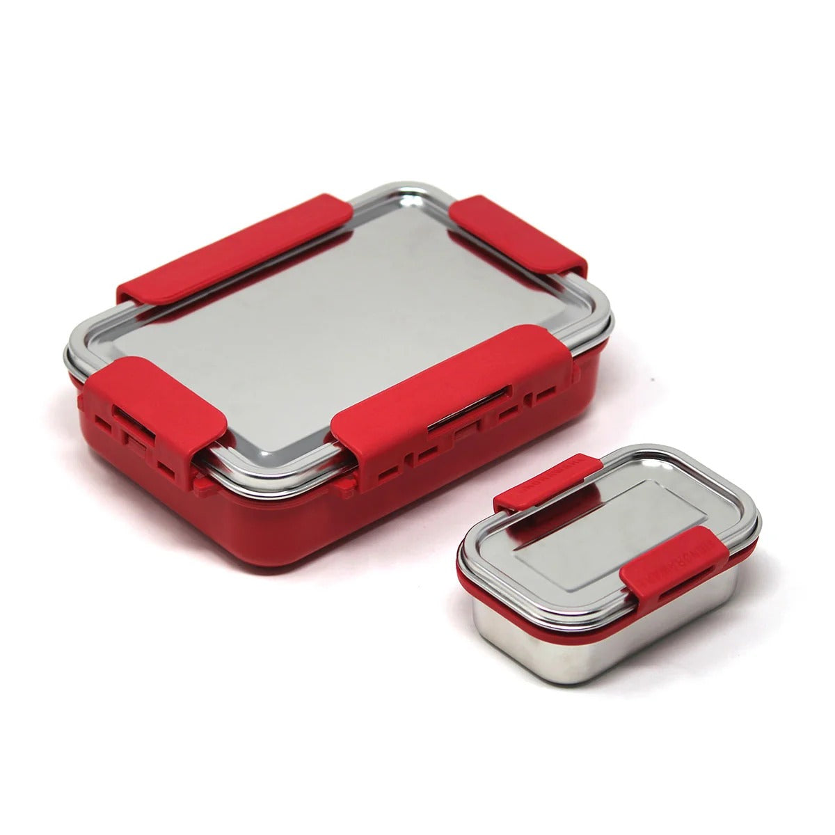 All Steel Small Lunch Box Red