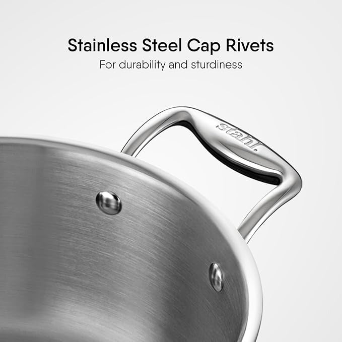 Triply Stainless Steel Sauce Pot with Lid Stainless Steel Casserole Tri Ply Biryani Pot