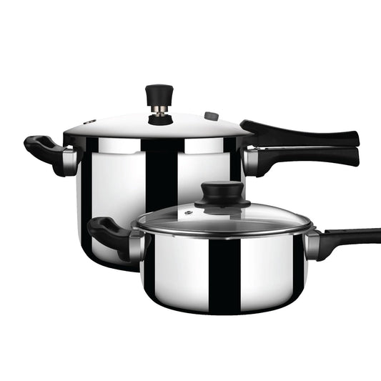 Cooker Duo Pressure Cooker Set 3L + 5L