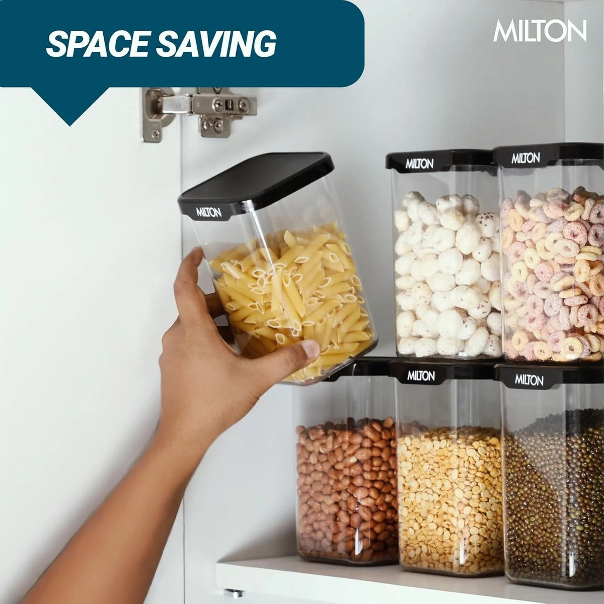 Square Containers Kitchen Storage Set of 6