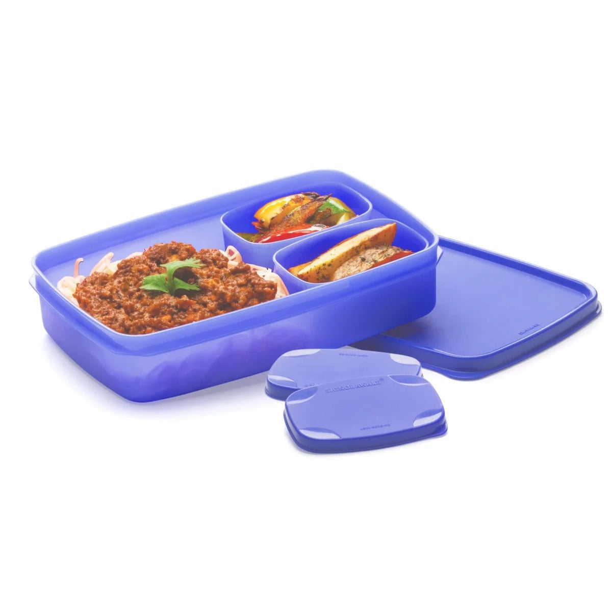 Signoraware Compact Plastic Lunch Box Violet