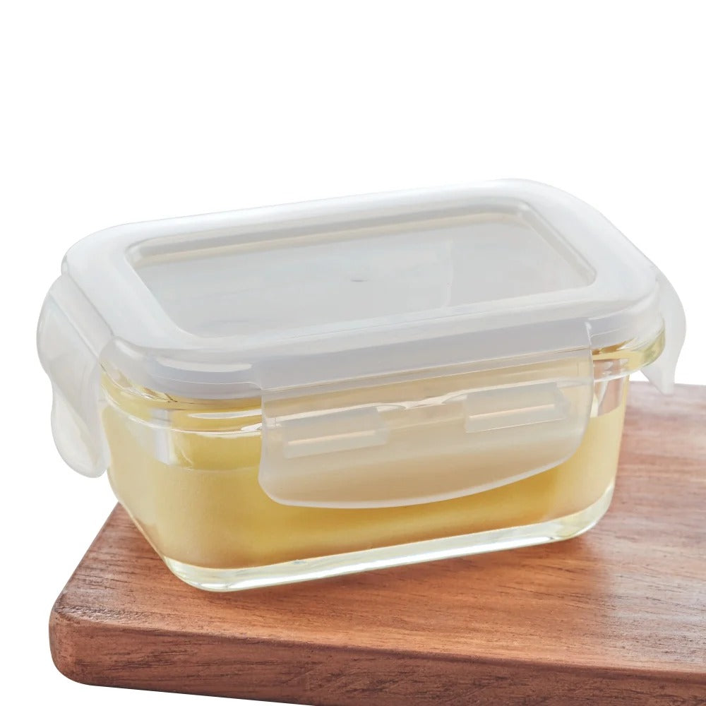 Borosil Klip N Store Rectangular Glass Container 120 ml