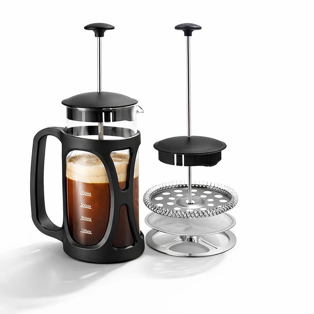 French Press Coffee Maker 350 ml Borosilicate Glass