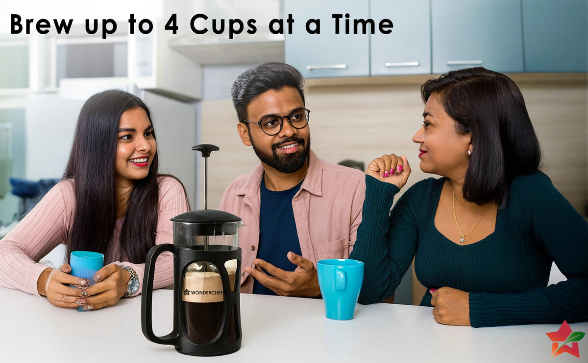 French Press Coffee Maker 350 ml Borosilicate Glass