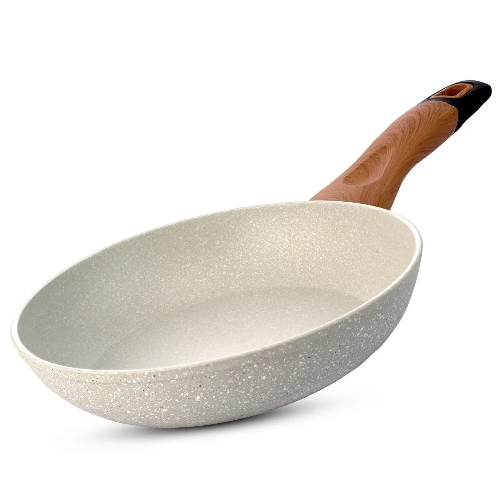 Ivory Granite Non-Stick 24 cm Fry Pan Forged Aluminium