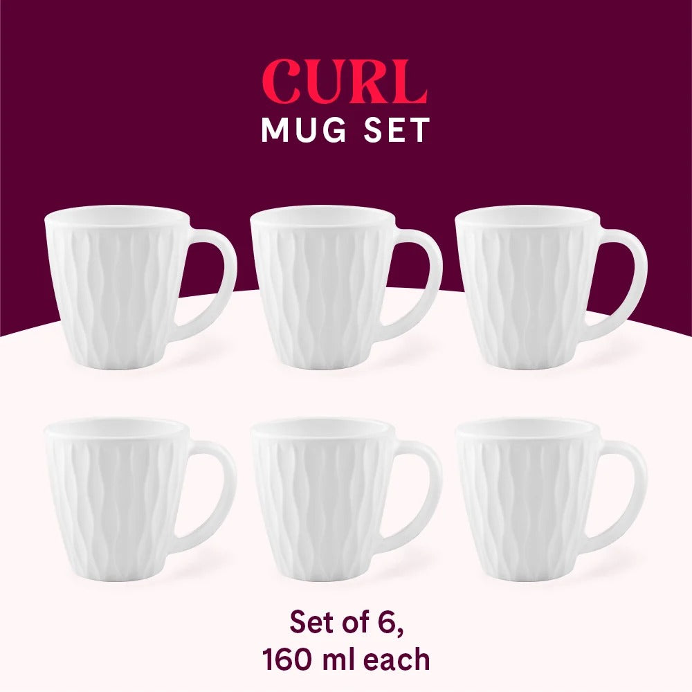 Cup Set White (160 ml x 6)