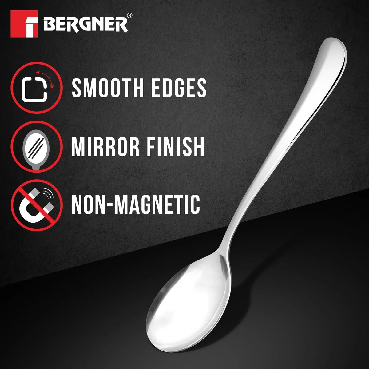 Soup Spoon Set of 6 Silver