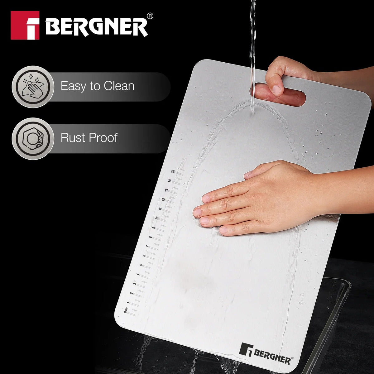 Essential Plus Stainless Steel Chopping Board 21x32cm
