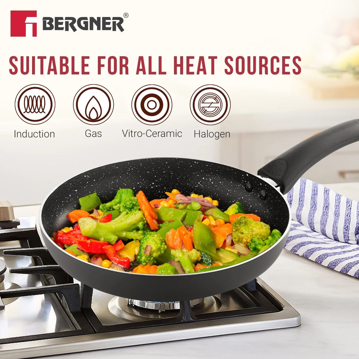 24 cm Non-Stick Fry Pan Induction Bottom