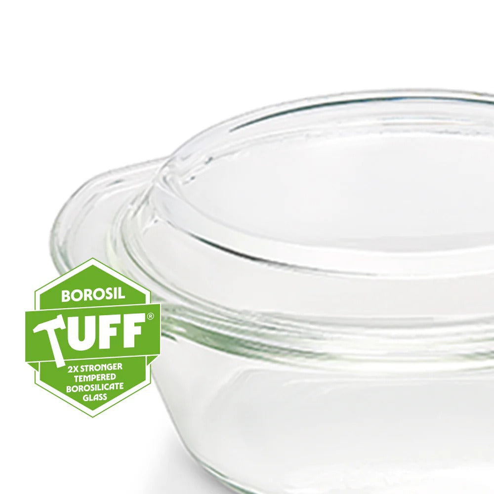 Round Casserole Set of 3 with Lid (750 ml+1L+1.5L)