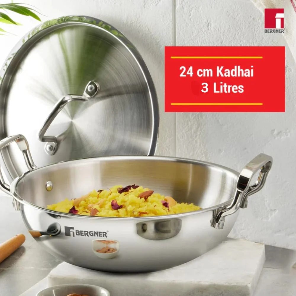 Tri-Ply 3 Pcs Cookware Set