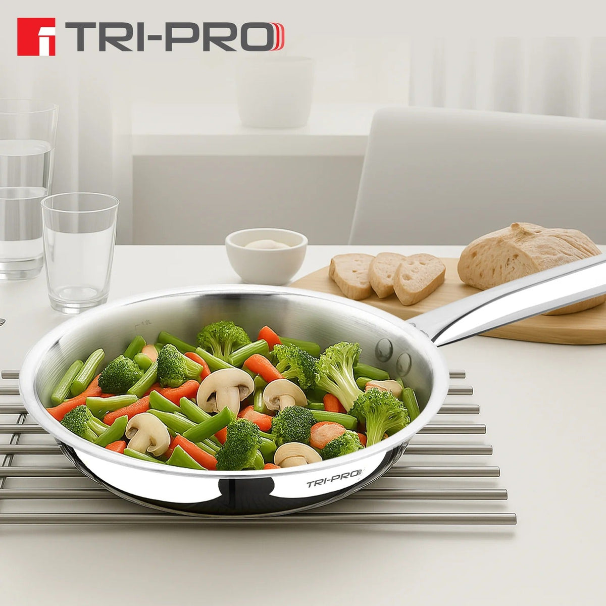 18 cm Tri-Ply Fry Pan