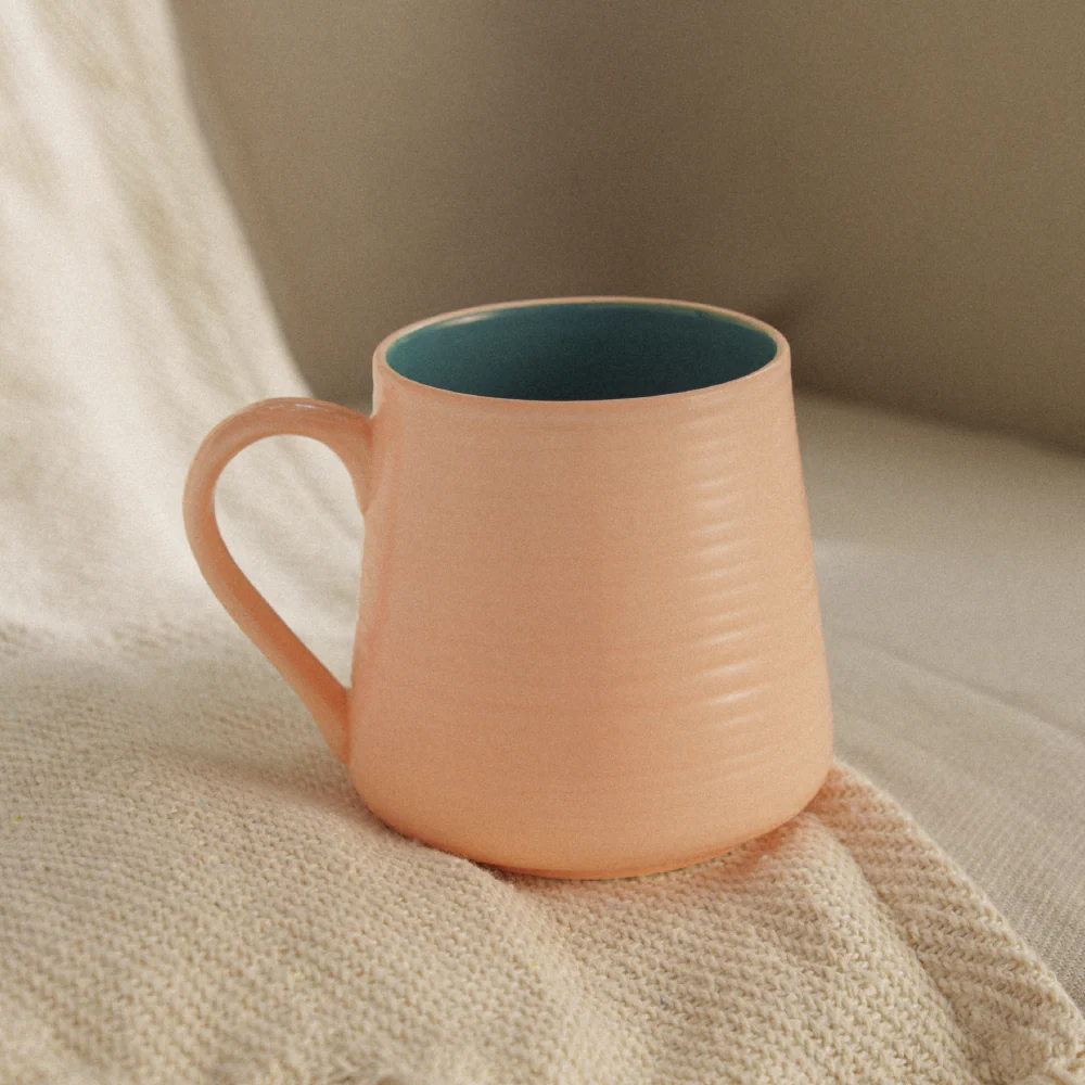 Mug Peach Set of 2 (400 ml×2)