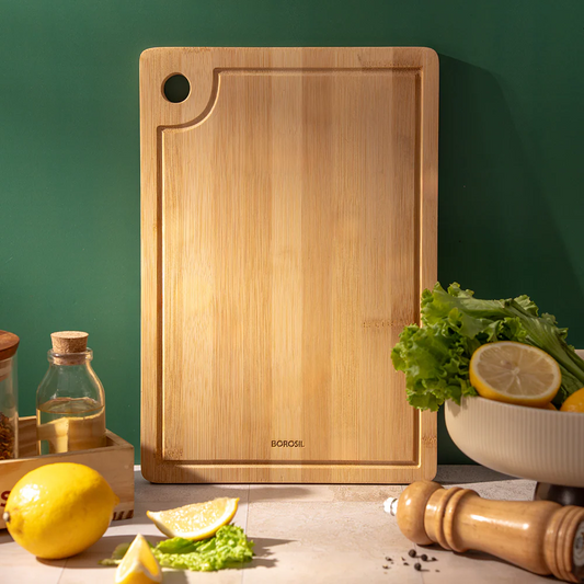 Premium Bamboo Wood Chopping Board with Groove Large 10 mm