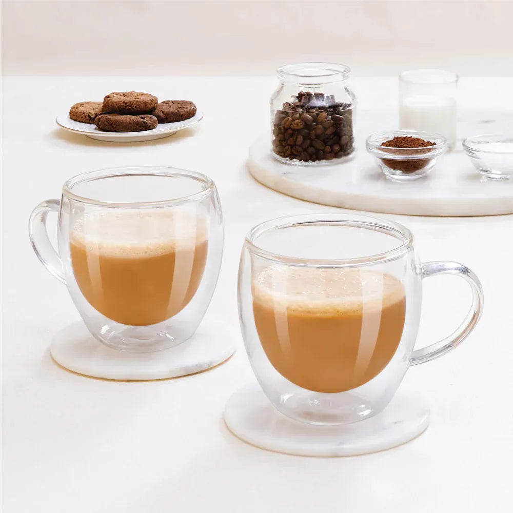 Glass Mug Set of 2 - Design 2