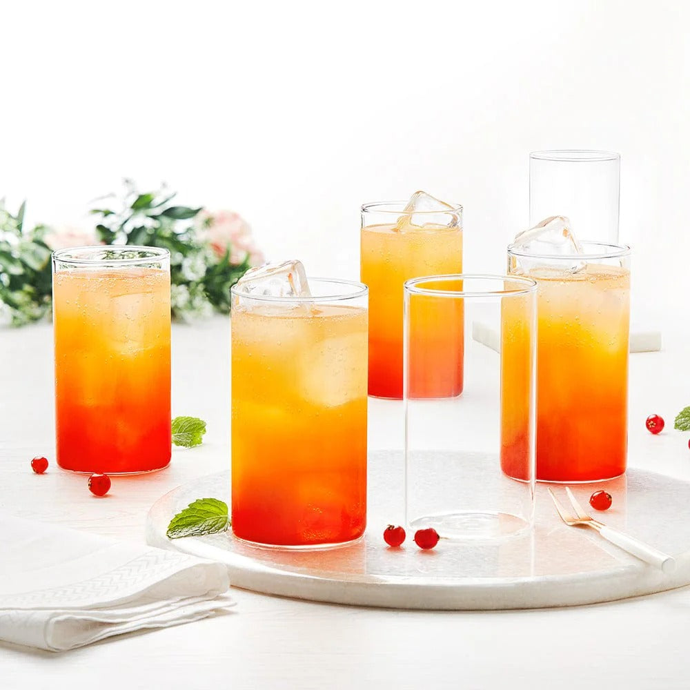 Drinking Glass Tumbler Set of 6 (295 ml×6)