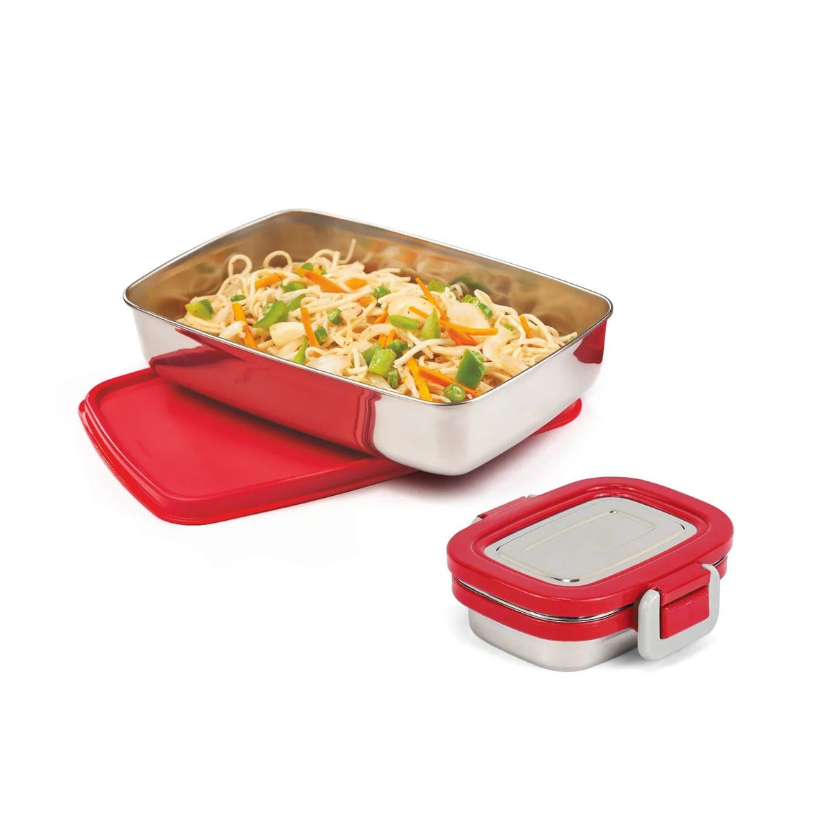 Steel Lunch Box Big Red