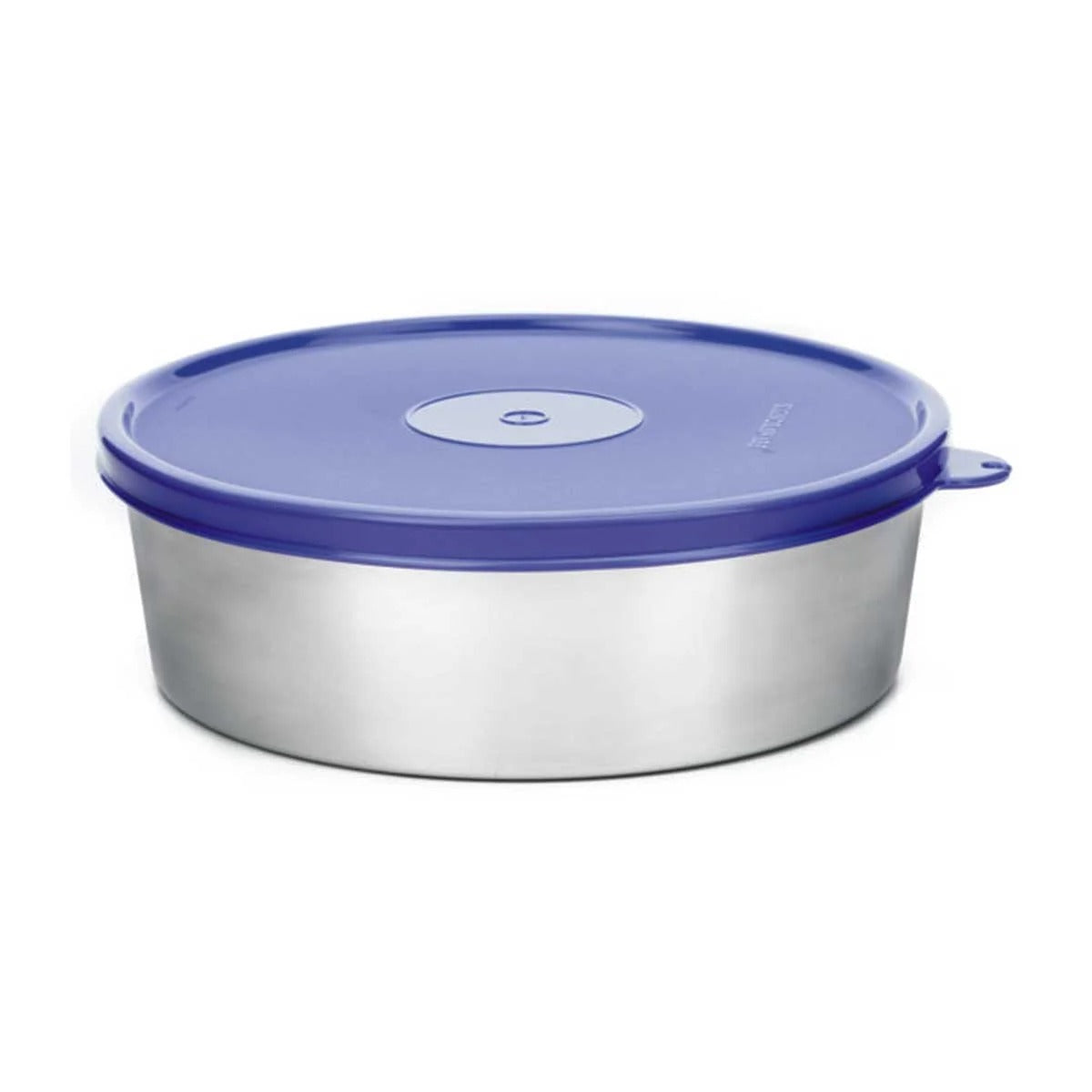 Classic Round Steel Big Airtight Container Violet