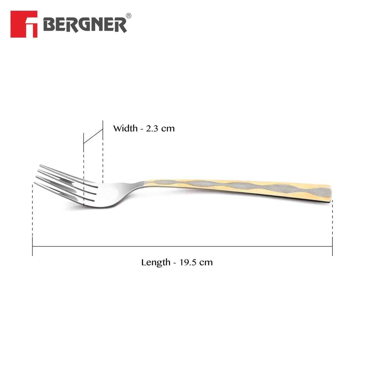Bergner BE Essentials Tosca 6 Piece Dinner Fork Set